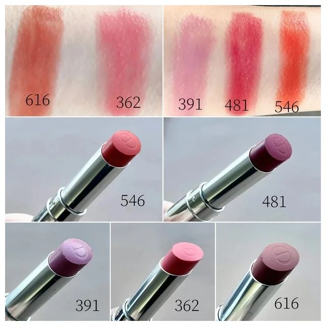 2024年夏新色リップ_ディオール アディクト リップスティック 616／362／391／481／546_スウォッチ
