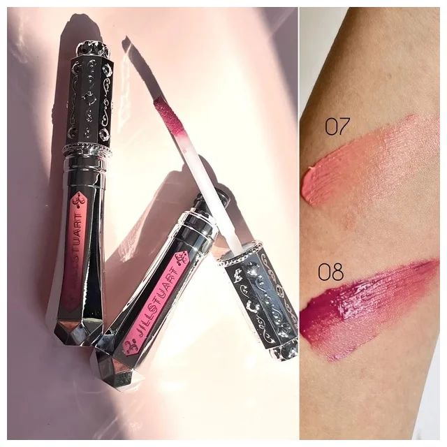 2024年夏新色リップ_ジルスチュアート タイムレスグロウ ルージュティント 07／08_スウォッチ
