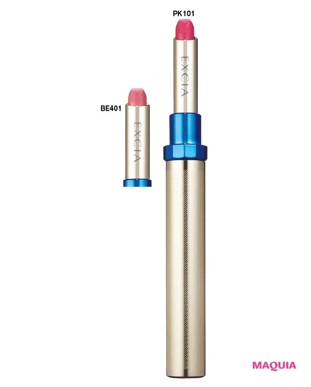 2024年夏新色リップ_エクシア エクストラスリム ルージュ PK101／BE401