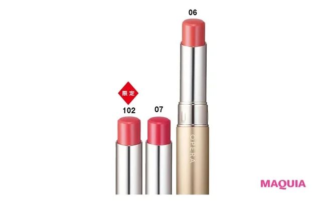 2024年夏新色リップ_オペラ シアーマットリップスティック 06／07／102