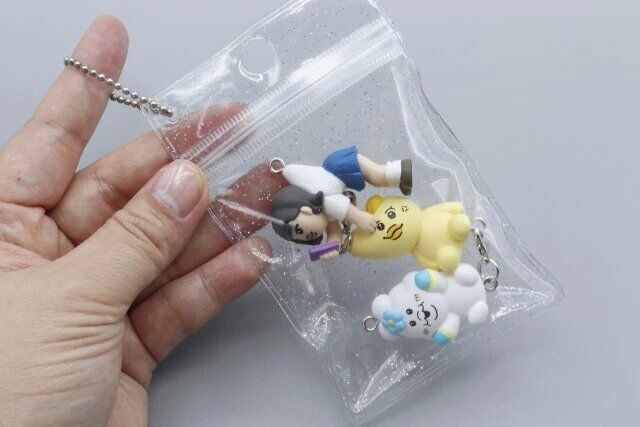 ダイソーのヘアアクセサリーセット＆ポーチにマスコットを収納