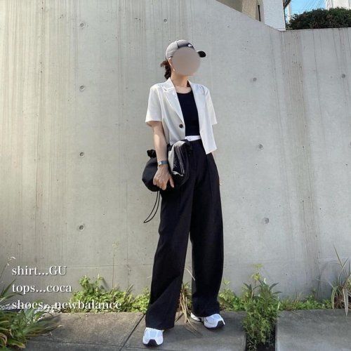 ジーユー_ダブルウエストワイドパンツ_3