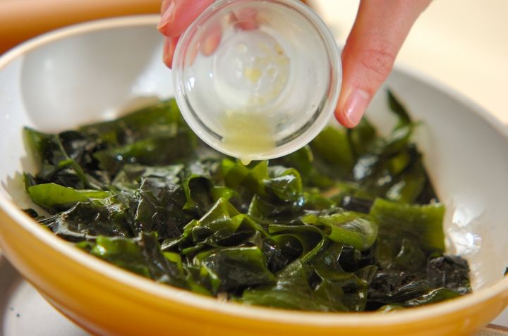 ワカメの中華炒めの作り方2