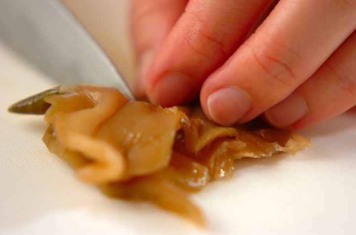 ザーサイと白ネギの前菜の作り方2