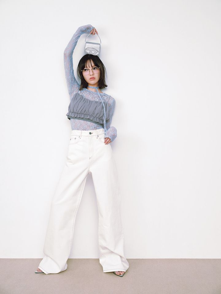 田中芽衣のダボデニム