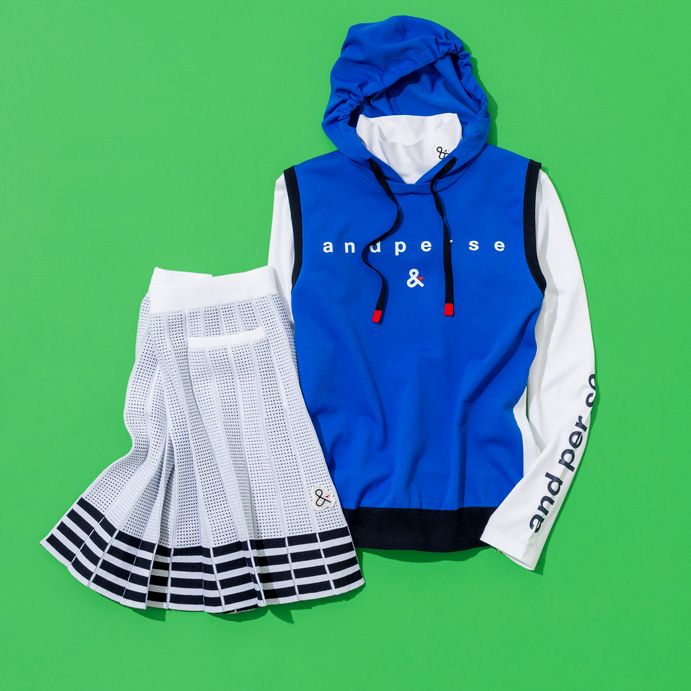 自分カラーのニットスカートでゴルフおしゃれに差をつける！