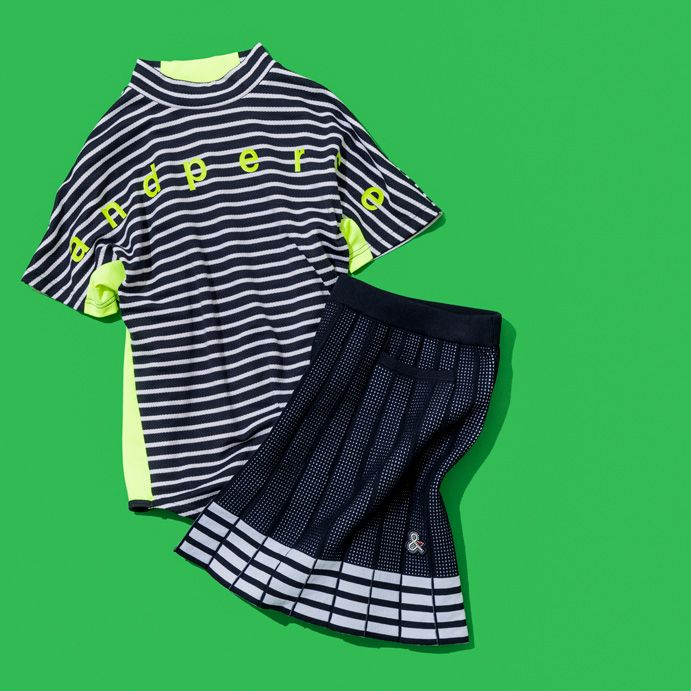 自分カラーのニットスカートでゴルフおしゃれに差をつける！