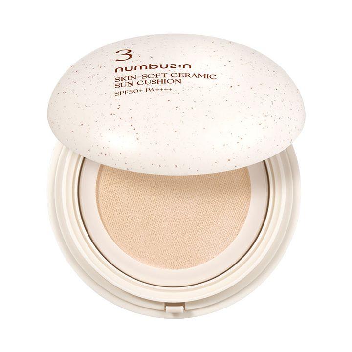 ナンバーズイン 3 番 ノーファンデ陶器肌トーンアップクッション