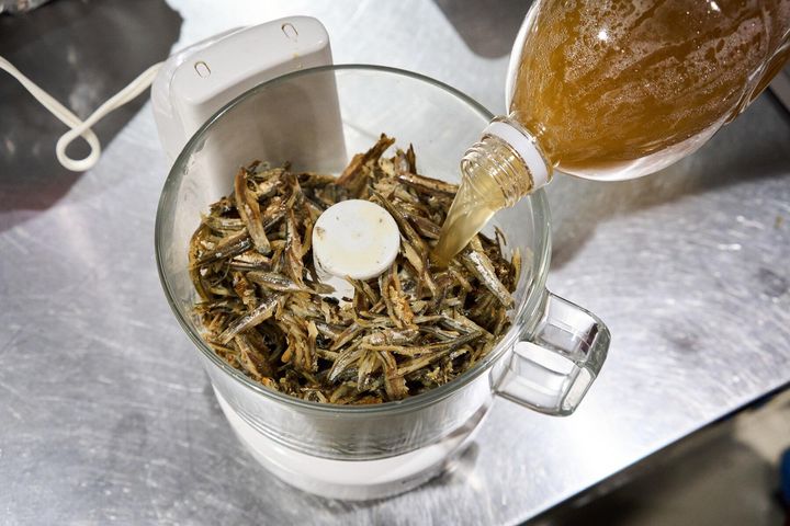 煮干しペーストをつくる