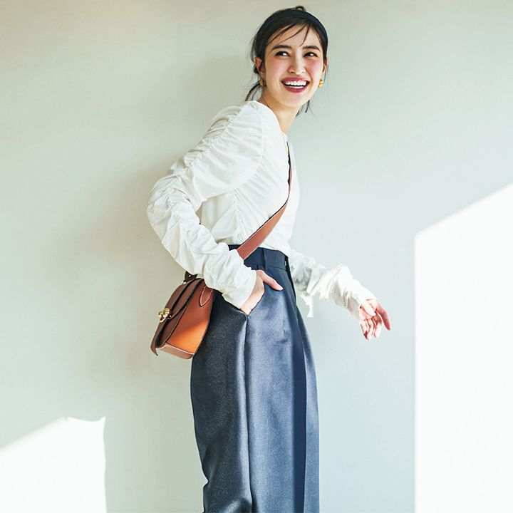 ロンT,カットソー,白ロンT,エレンディーク,ロンTコーデ,岡本あずさ