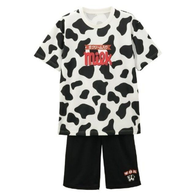 しまむらのチロルチョコミルクのTシャツとハーフ丈パンツ