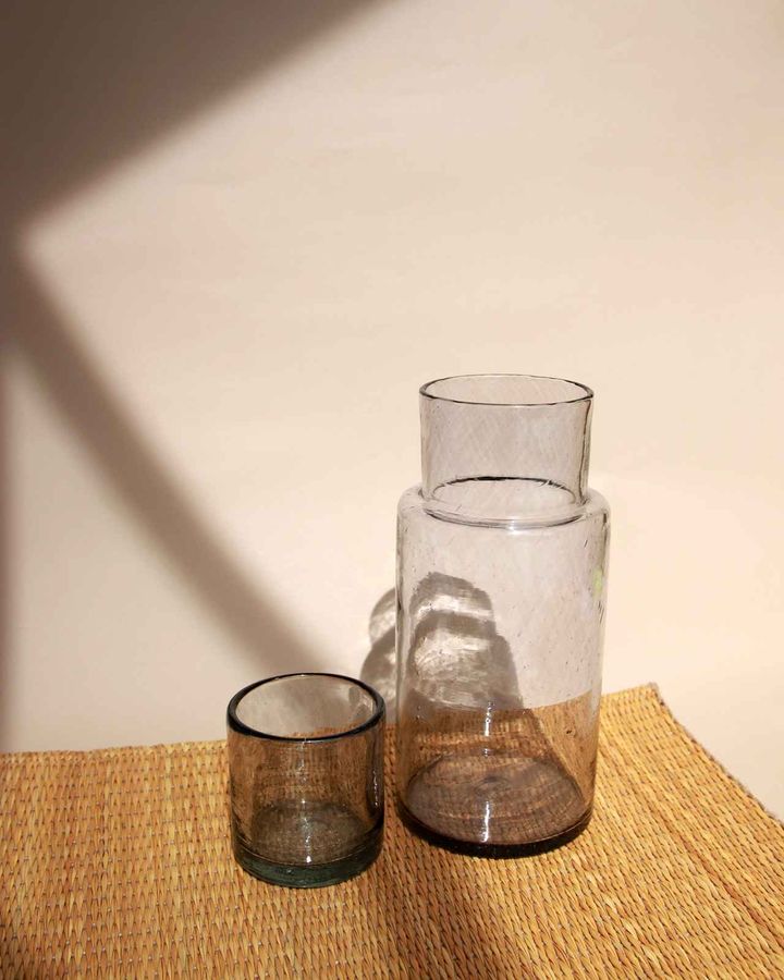 画像: 【JIBEL】「PITCHER」¥23,100（税込）、「WATER GLASS」¥13,200（税込）