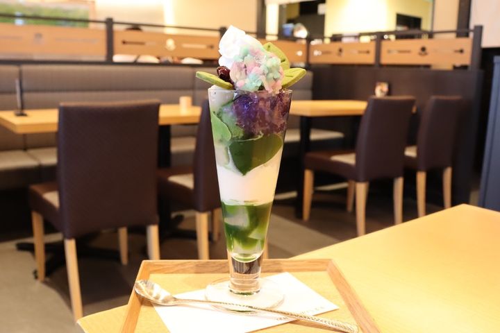 「紫陽花パフェ」