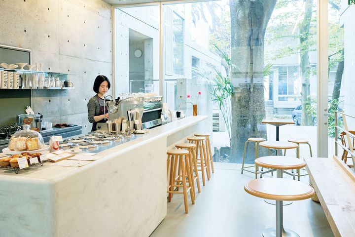 〈Bole COFFEE & ICE CREAM〉の店内