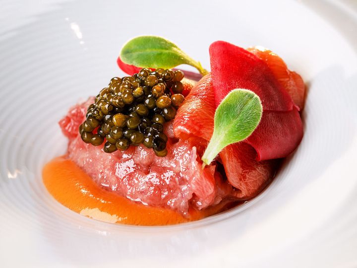 麻布十番『fragment』の「やま幸鮪 キャビア」