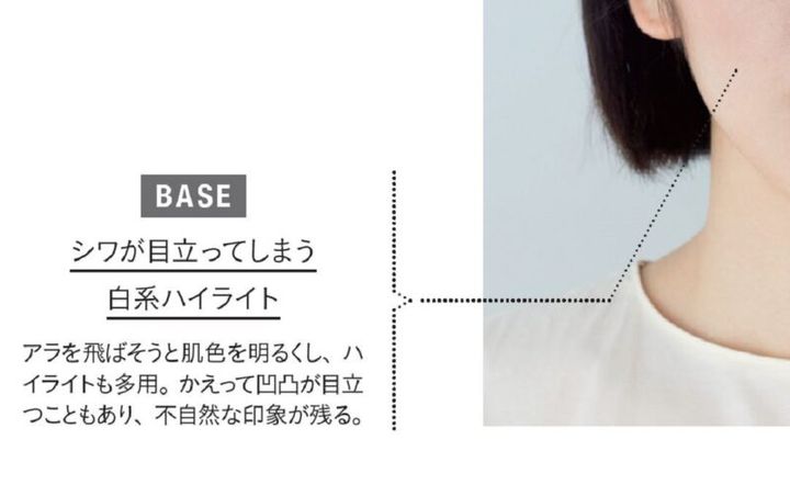 顔が険しく見えるベースメイク