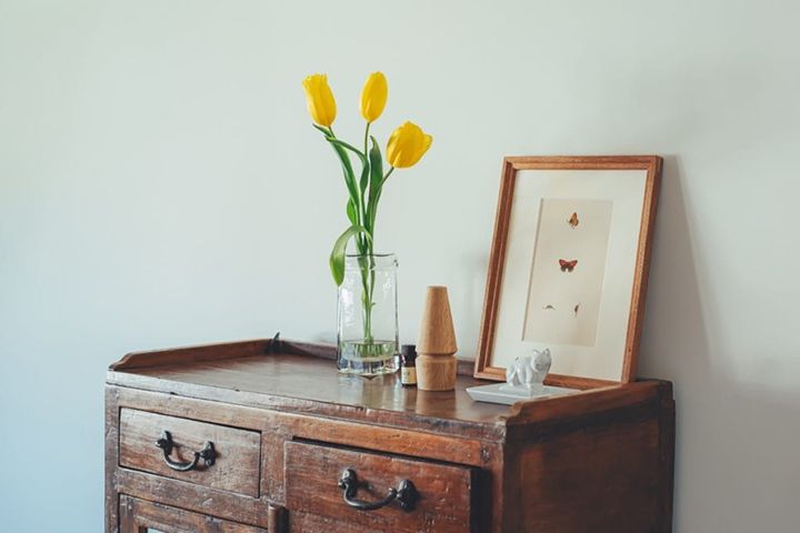 天板はディスプレイスペースとして使用。