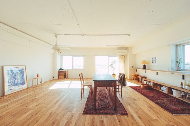 取れる壁は全て取って開放感ある空間設計