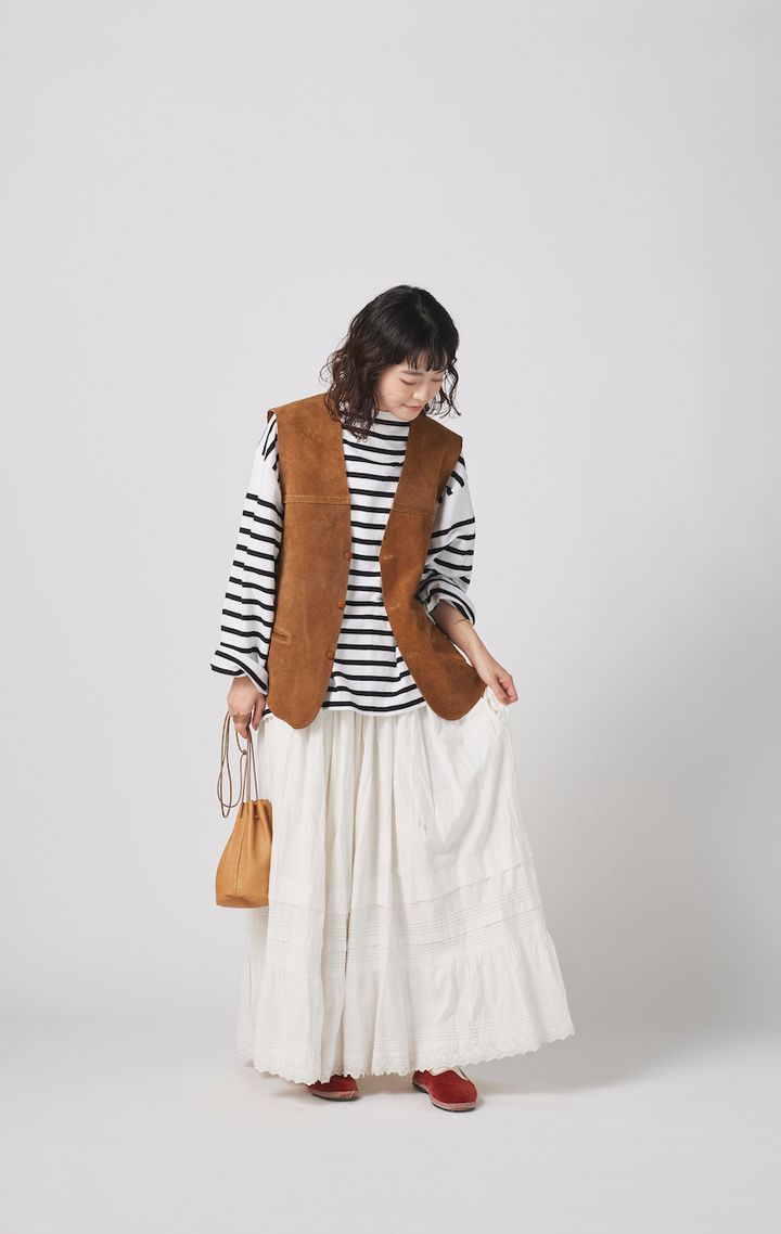 大人可愛い“ロングスカート”のお手本コーデ5選。カジュアル派のスカートの取り入れ方とは？【FUDGE FRIEND おしゃれさんの毎日コーディネート】