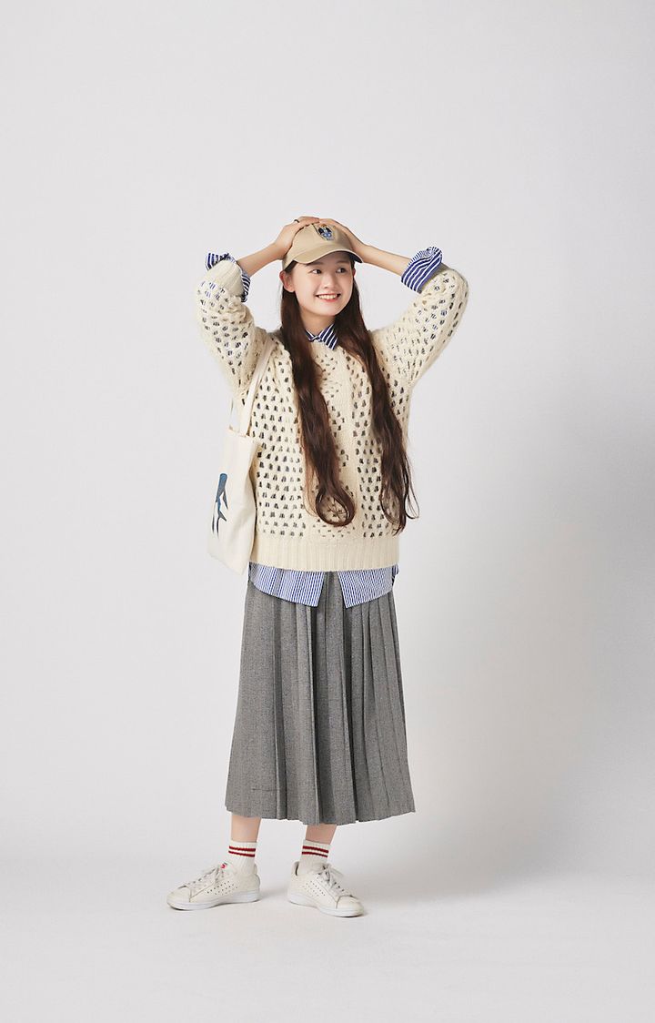 大人可愛い“ロングスカート”のお手本コーデ5選。カジュアル派のスカートの取り入れ方とは？【FUDGE FRIEND おしゃれさんの毎日コーディネート】