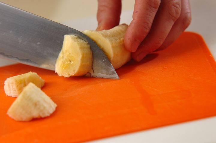 ココナッツオイルのみつ豆の作り方1