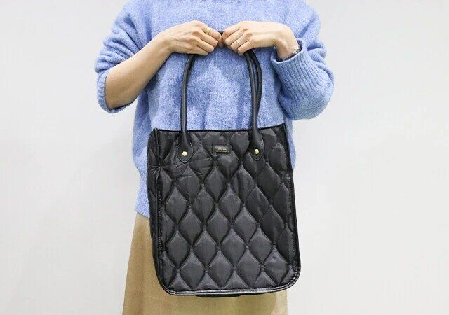  23区の黒キルティングトートバッグ付録