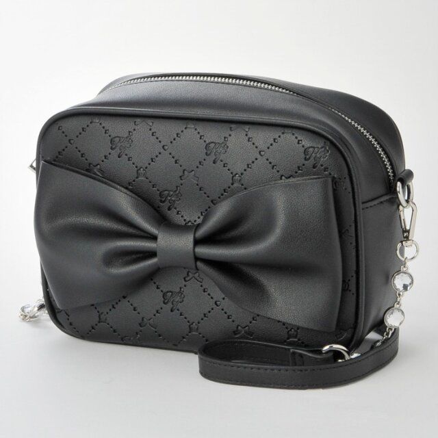 しまむらのモノグラム柄リボンバッグ