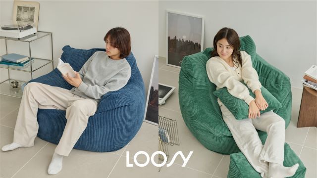 「LOOSY 1人掛けビーズソファ」