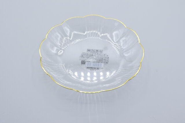 セリアの箔押しラインプレート中クリア15.5×2.5