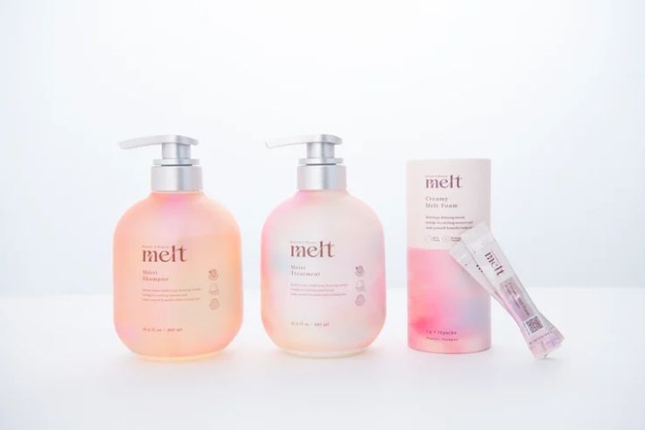 癒しのヘアケア melt モイストシャンプー・クリーミーメルトフォーム・モイストトリートメント