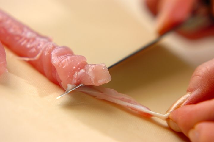 ささ身ののり巻きの作り方2