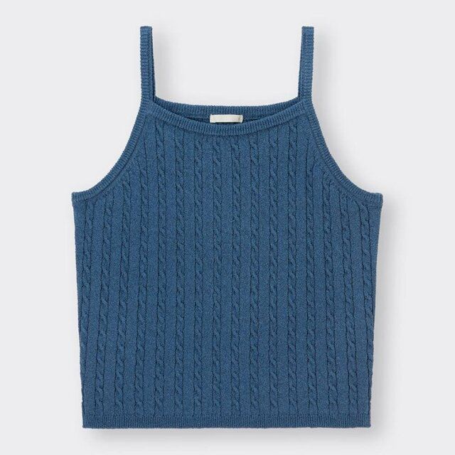GUの値下げケーブルニットキャミソール