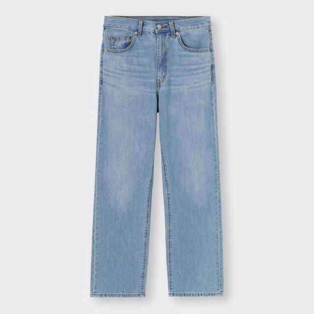 GU ハイライズストレートジーンズ