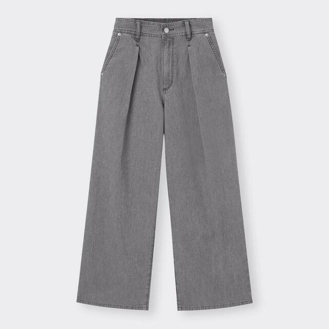 GU ライトデニムワイドパンツ（丈標準69.0～73.0cm）