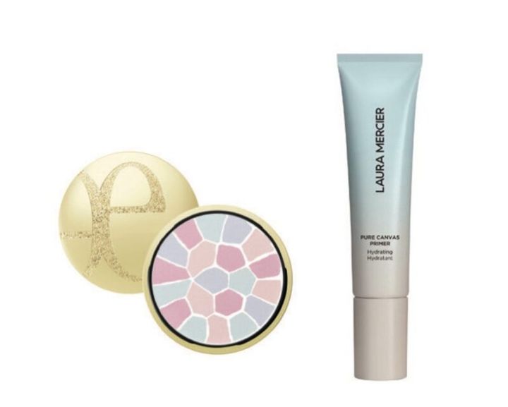 頬のたるみをケアする、ローラメルシエの下地、エレガンスのフェイスパウダー