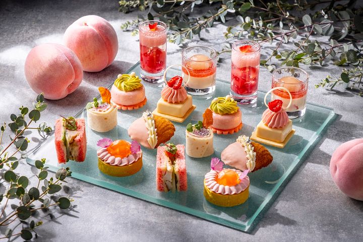 スタンダードアフタヌーンティー ※平らなガラスのプレートでのご用意