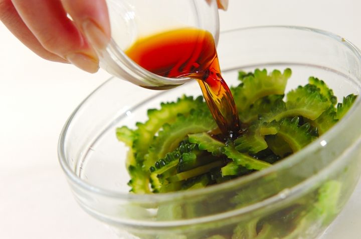 ゴーヤのポン酢和えの作り方2