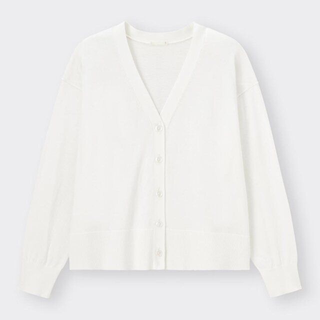 GU UVカットボクシーカーディガン