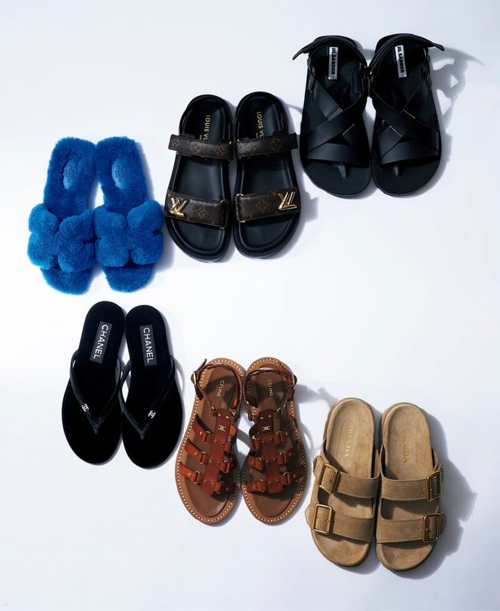 メゾンのリラックスサンダル