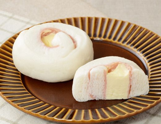 NL もちもちとした白いパン ハム＆チーズ 2個入