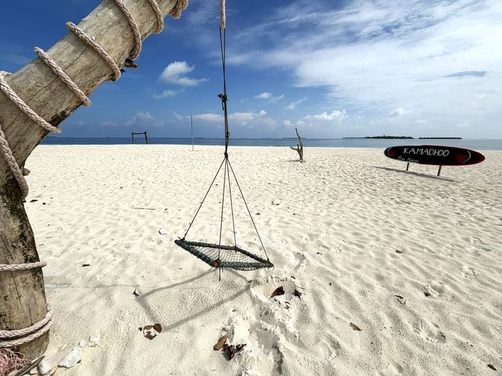 のんびりとした南の島の風景が広がる