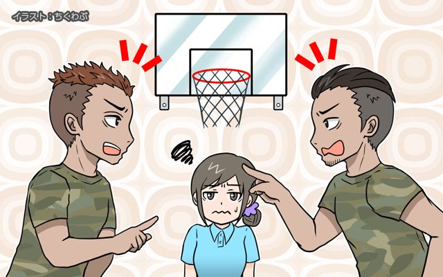 ＜米軍兵士にバスケットコートに呼び出された→もしかしてトキメキ展開！？と思ったら…＞米軍基地で働いてみた[#55]