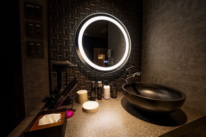 デラックスルームのパウダースペース