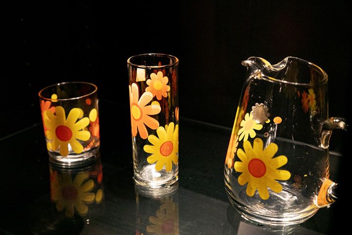 レトロポップな花柄グラス「デイジーシリーズ