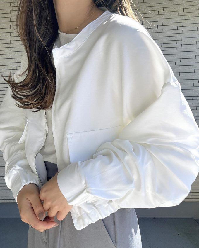 しまむら「袖ギャザーブルゾン」