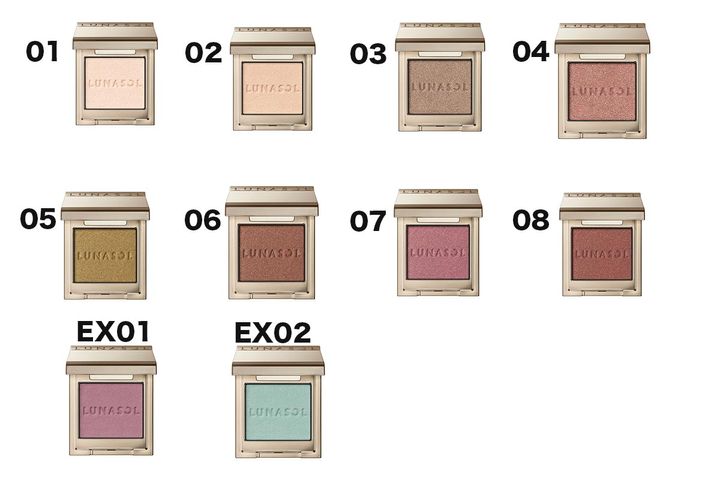 「ルナソル モノアイカラーレーション」全10色（うち限定2色）／3,520円（税込み）