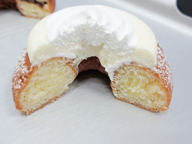 フロマージュ・ド ダブルクリームの断面