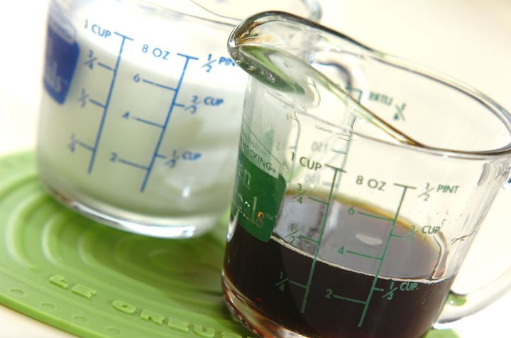 セパレート カフェオレの作り方1