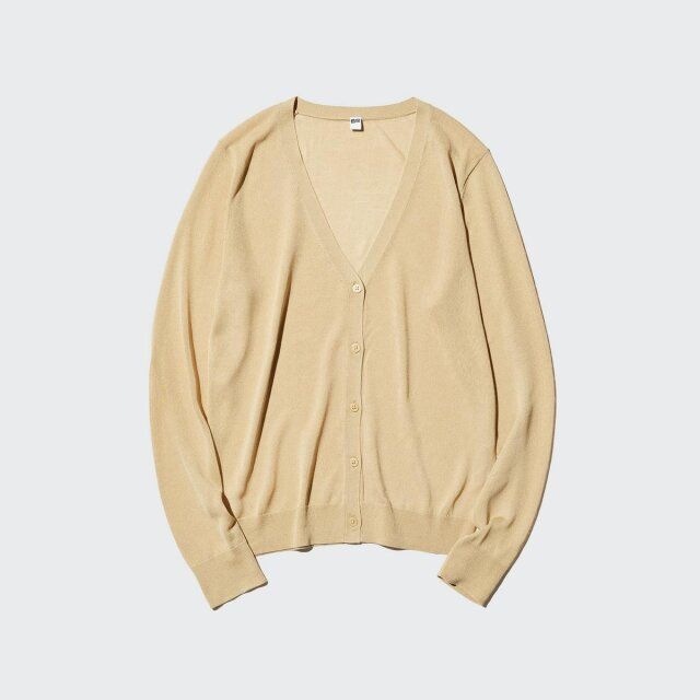 ユニクロ ライトVネックカーディガン