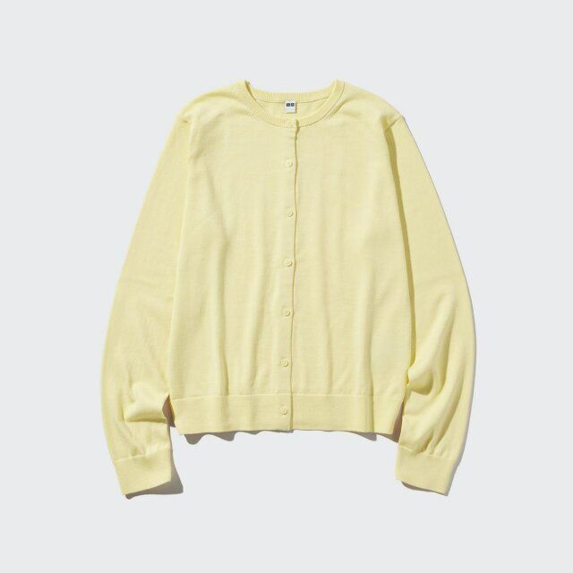 ユニクロ UVカットクルーネックカーディガン